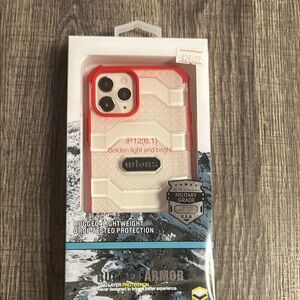 Stylish Red and White Smartphone Case with Durable Protection